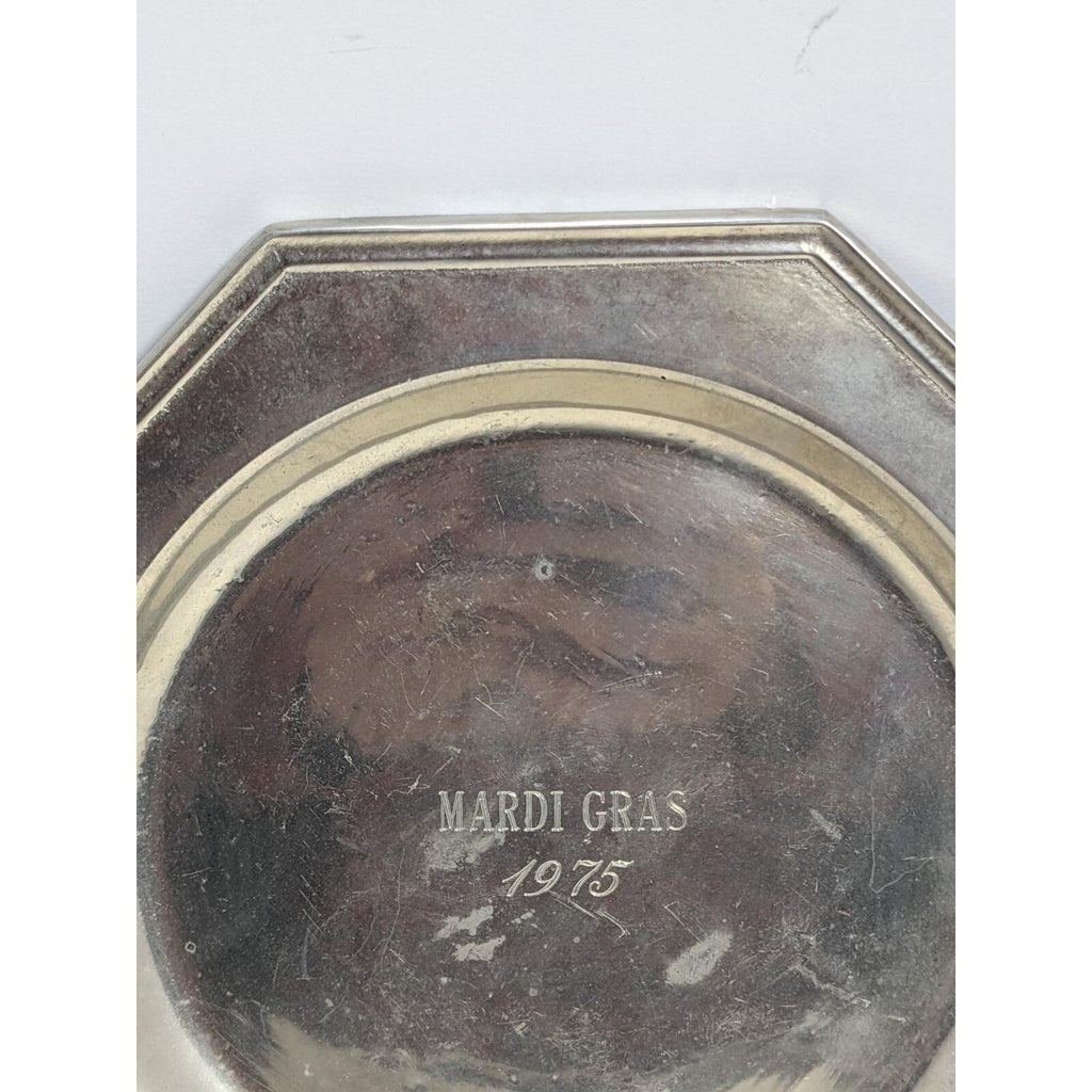 Wilton Columbia Pewter Mardi Gras 1975 Plate 6.5 Inch