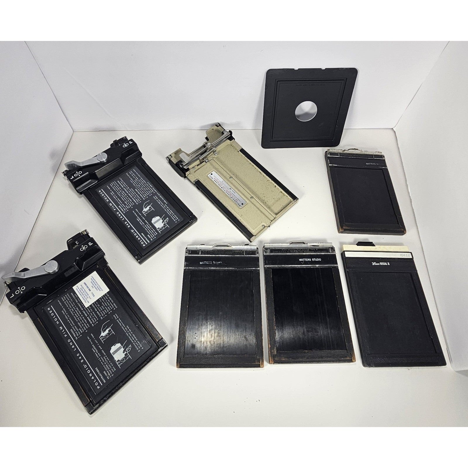 Calumet 4x5 Monorail Large Format View Camera w Film Holders Lens Board