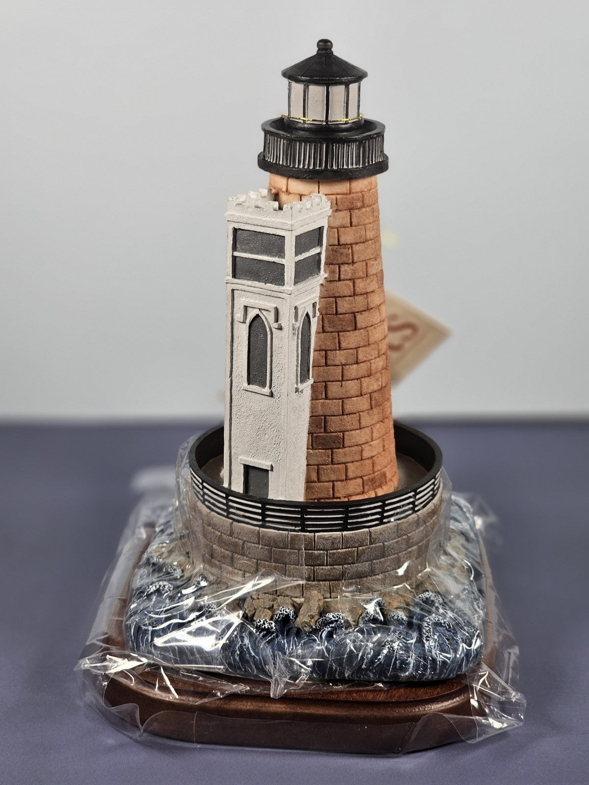 Lefton Lost Lights Bishop & Clerks MA 1857 Lighthouse Figurine With Tin & COA