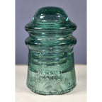 Vintage Hemingray No 9 Blue Glass Insulator May 2 1893