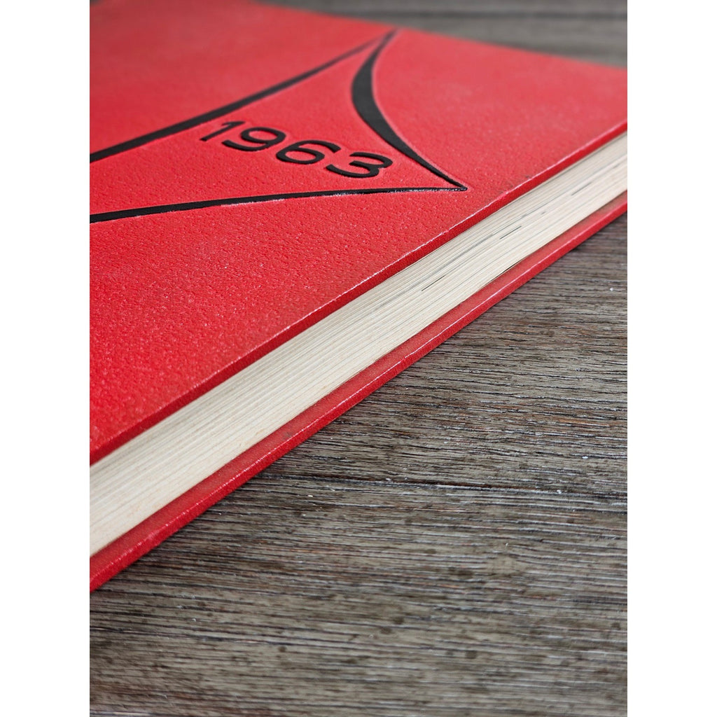 1963 Hanoverian Yearbook Wilmington NC Senior Class Red Hardcover