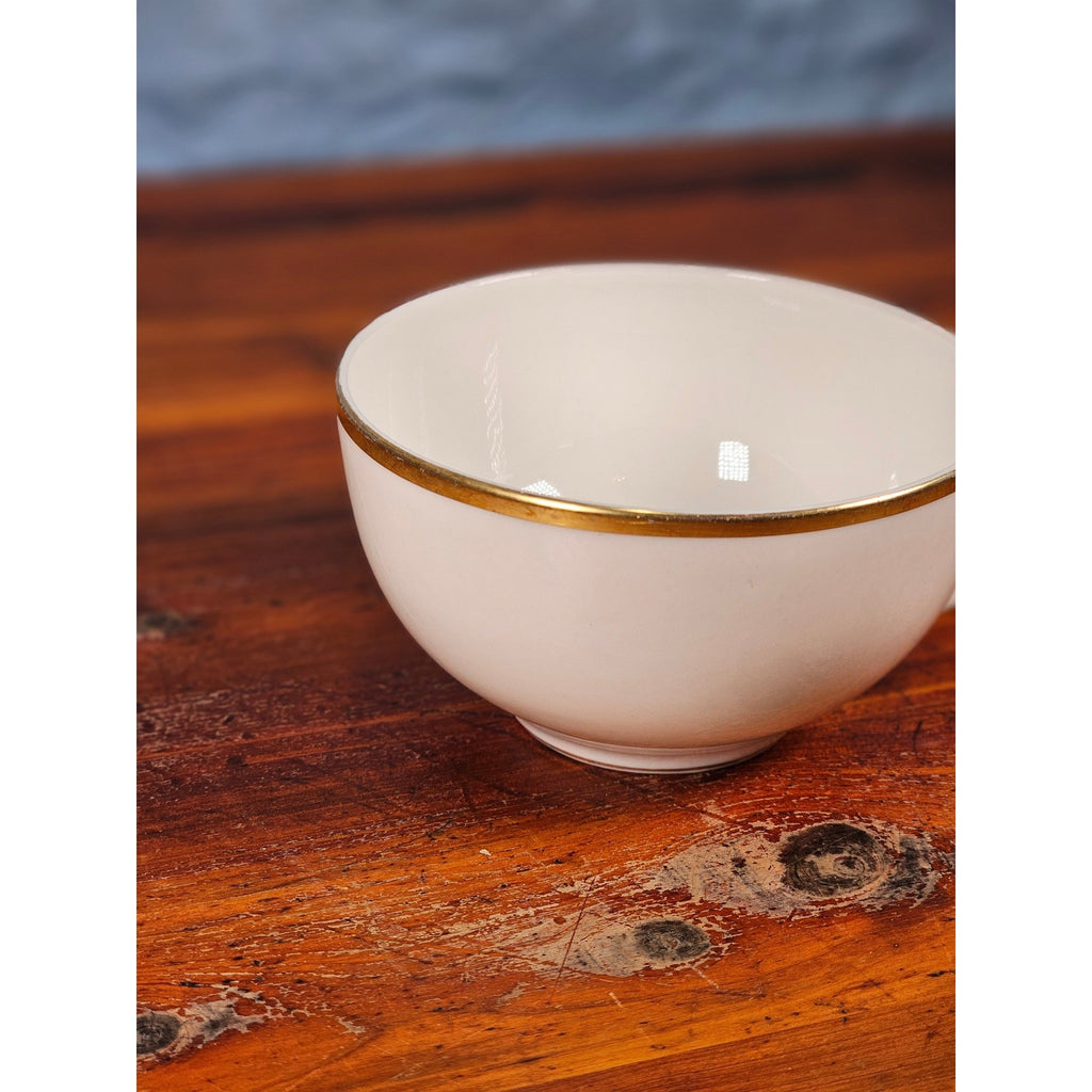 Theodore Haviland New York White Porcelain Teacup with Gold Trim