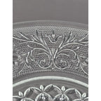 Anchor Hocking Sandwich Glass Plates Set of 2 Clear Pressed