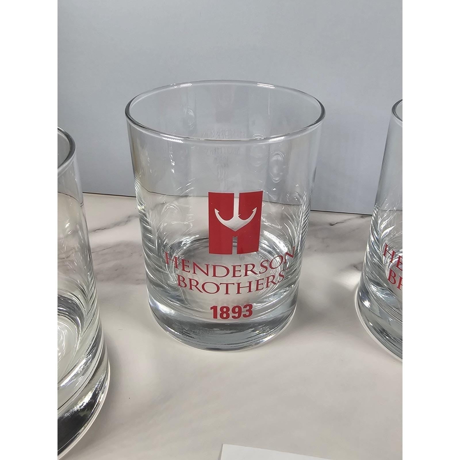 Set of 4 Henderson Brothers 1893 Whiskey Glasses