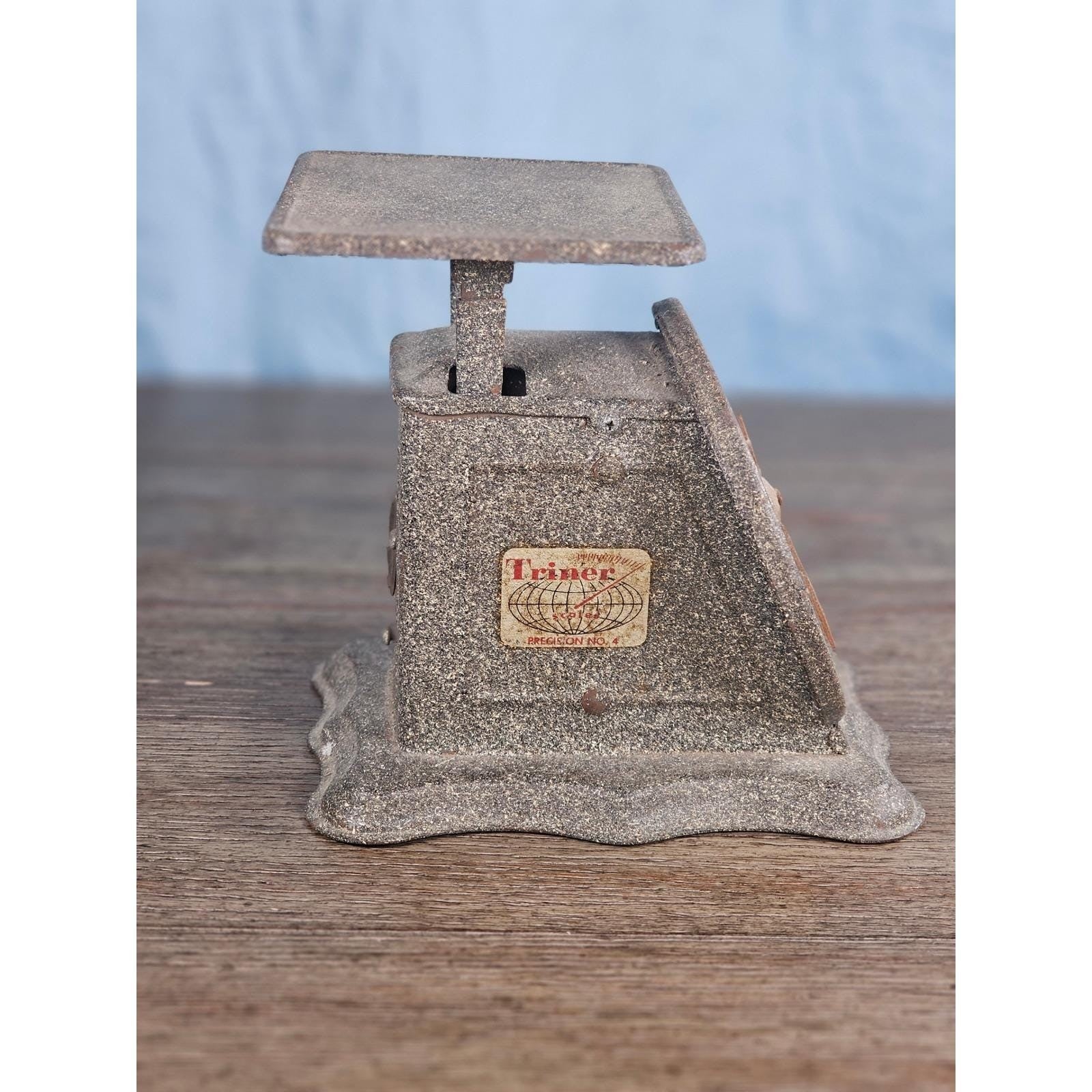 Vintage Triner Precision No. 4 Postal Scale | Rustic Metal Counter Scale