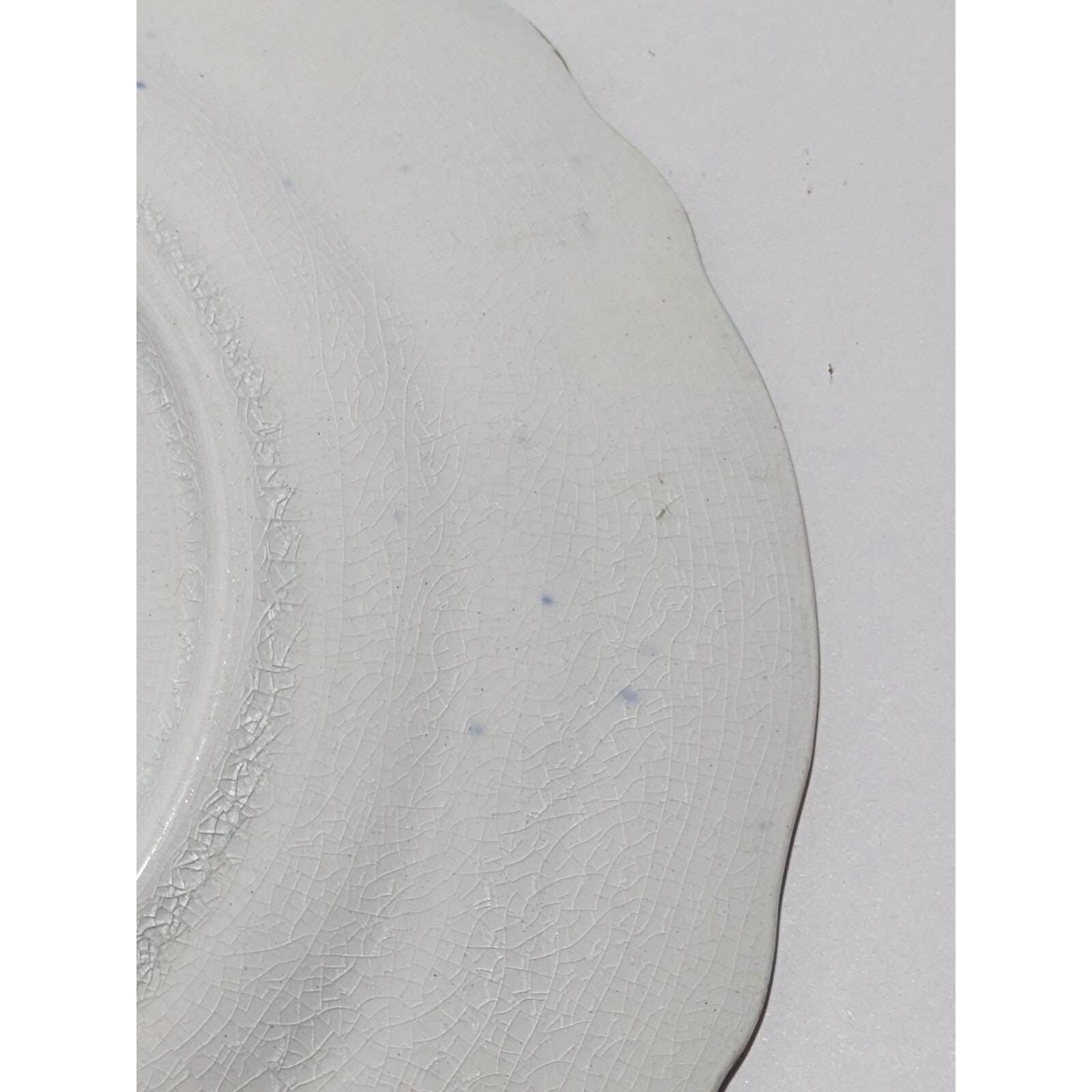 Vintage Windmill Boat Bread & Butter Plate Cobalt Blue Gold Trim