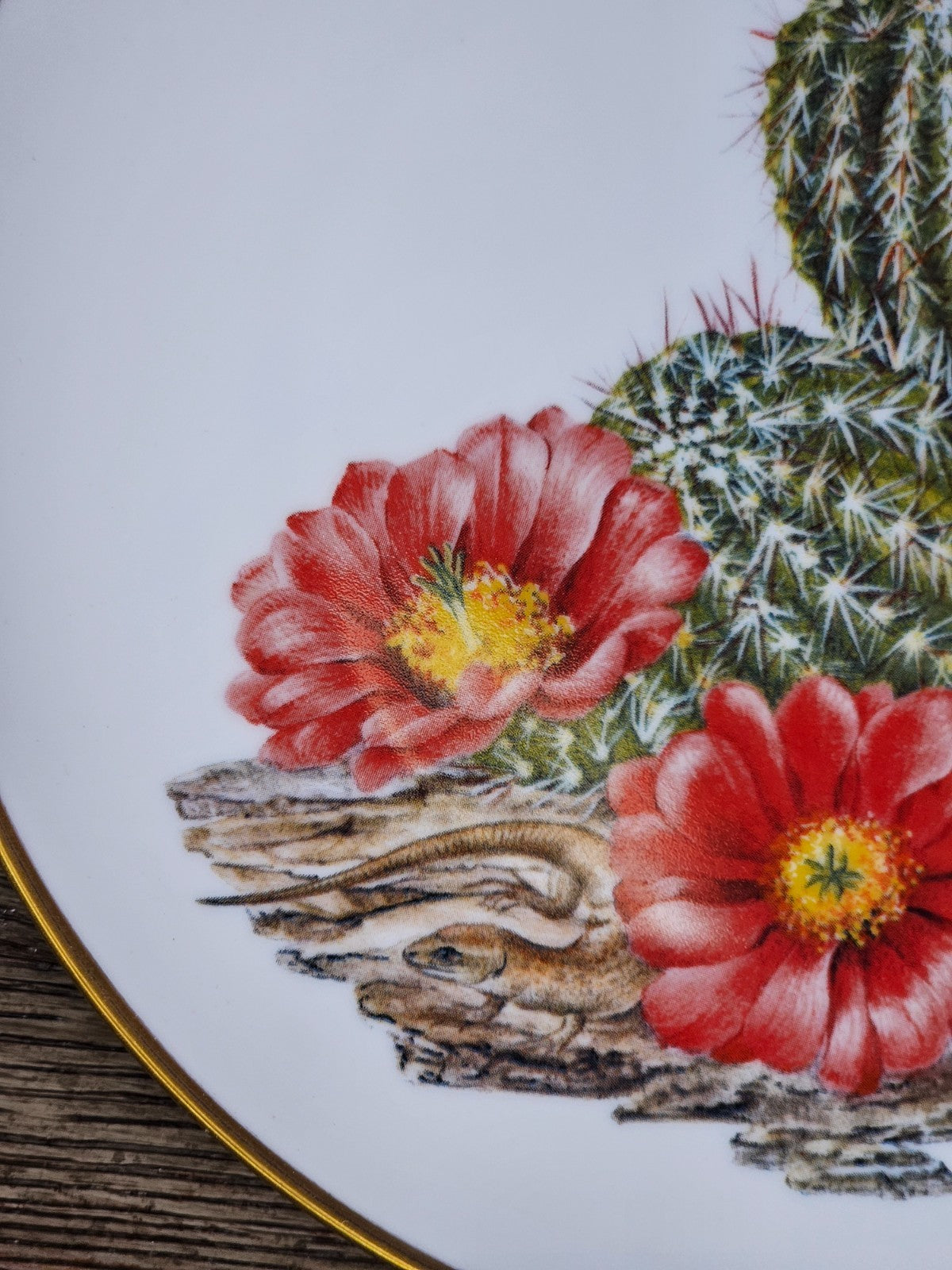 Franklin Mint Sierra Club Wildflowers of the Southwest Bavarian Plate 7.75"