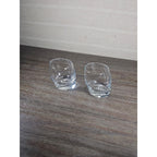 Set of 2 Chivas Etched Rocks Glasses 3.5 x 3 Inch Whisky Tumblers
