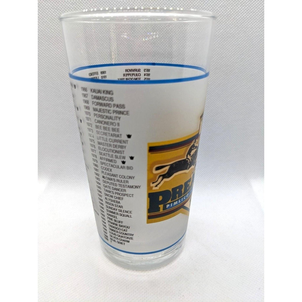 Preakness Stakes Glass 124th Running 1999 Libbey