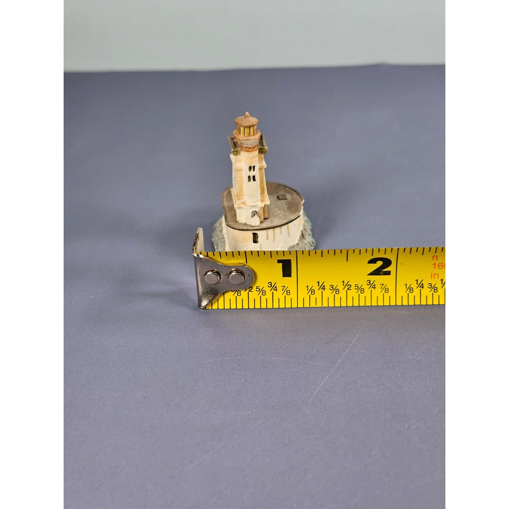 St. George Reef Lighthouse Thimble Miniature Coastal Decor Collectible Chipped
