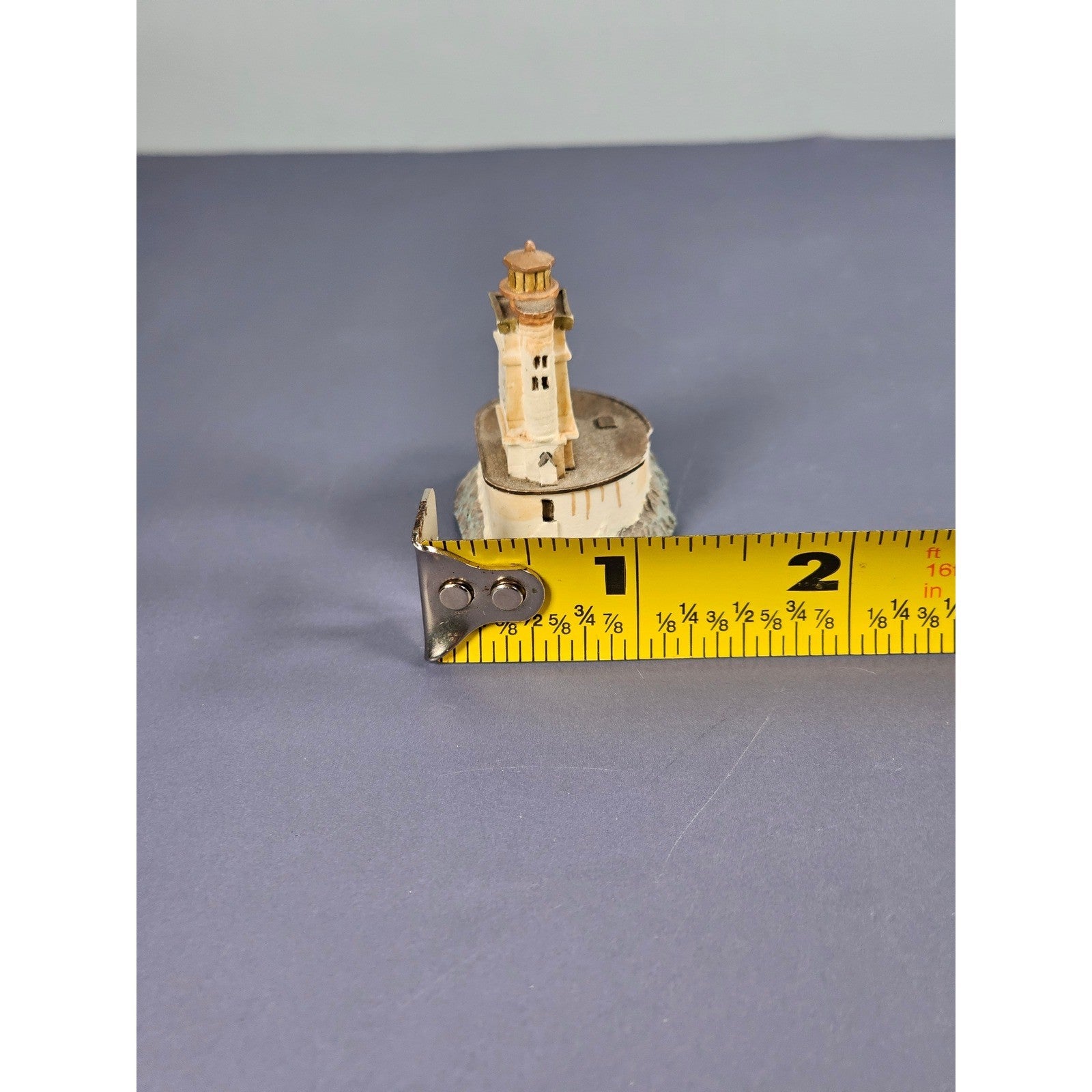 St. George Reef Lighthouse Thimble Miniature Coastal Decor Collectible Chipped