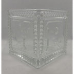 Vintage Mikasa Crystal Baby Keepsake Box BABY Glass Memory Box