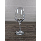Vintage Stemmed Wine Glass 8.5 Inch Tall Clear Classic Dining Glass