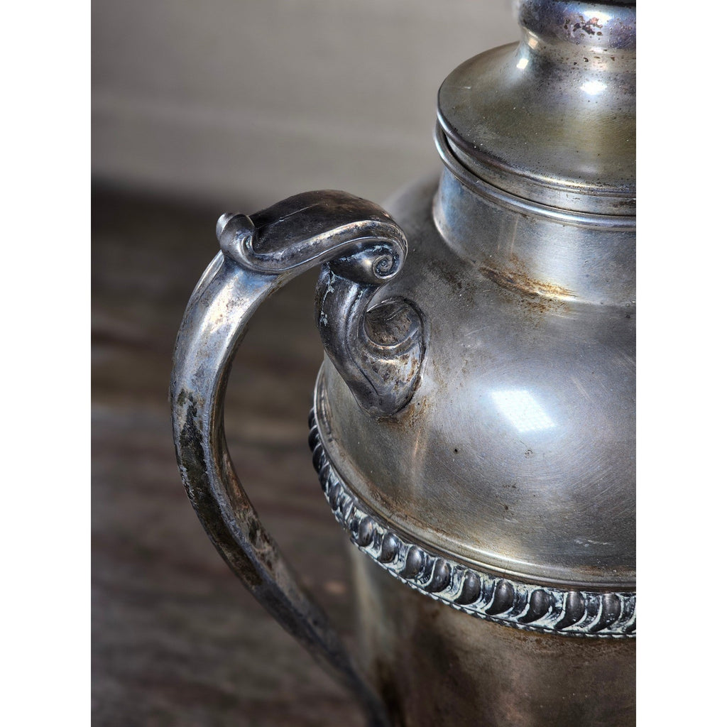 Vintage Silverplate Coffee Pot 12" Tall Ornate Handle Spout