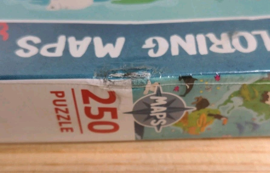 New Sealed Exploring Maps Super Color Puzzle 250 Pieces By Clementoni