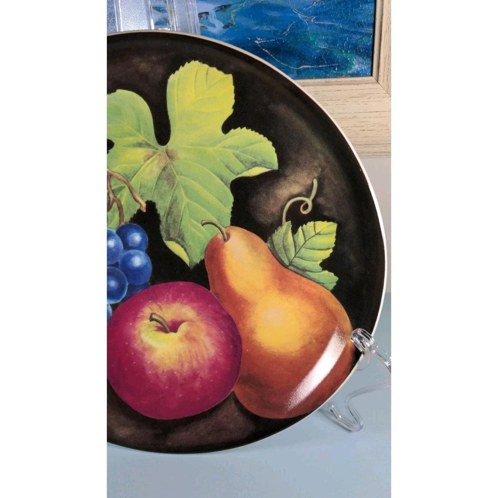 Furio Eden Fruit Platter Vintage Oval Porcelain Fruit Motif Serving Dish