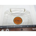 Dillard Paper Co 1960s  Glass Ashtray Octagonal Logo Tray