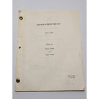 Vintage 3rd Rock from the Sun Script First Draft 1995 TV Memorabilia