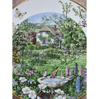 Franklin Porcelain June in a Country Garden Plate by Peter Barrett 9"