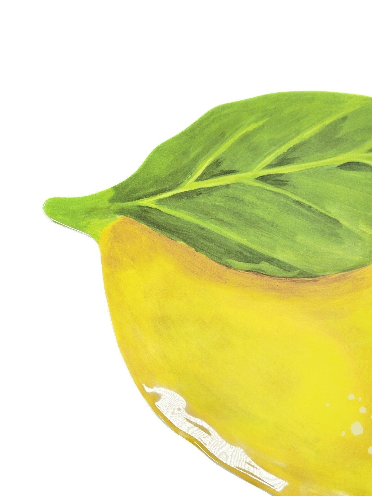 House & Garden Lemon Melamine Serving Tray Platter Dish Yellow 17.5" X 12"