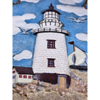 Ganz 3D Lighthouse Coastal Wall Decor – Nautical Beach Hanging Art 12.5"