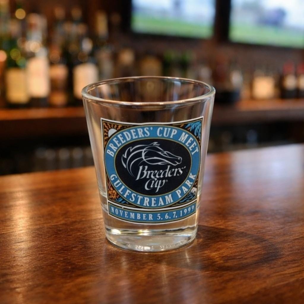 Breeders Cup Gulfstream Park Glass 1999 Horse Racing Souvenir