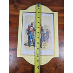 Vintage French Military Uniform Print Garde de Paris 11.5 x 8