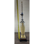Vintage Textured Table Lamp 28.5" Tall Speckled Cream Base