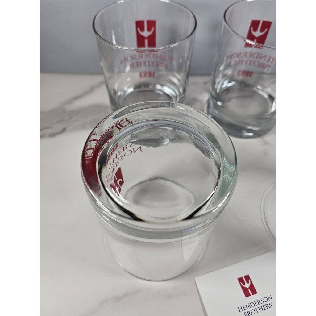 Set of 4 Henderson Brothers 1893 Whiskey Glasses