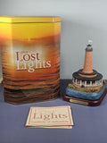 Lefton Lost Lights Franks Island Lighthouse Figurine With Certificate Of Authent