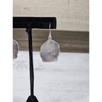 Vintage Sterling Buddha Head Dangle Earrings Spiritual Boho