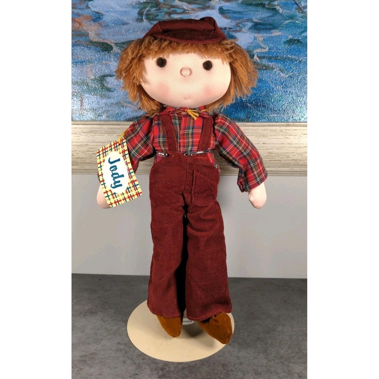 Russ Berrie Dollies Jody Boy Doll 12 Inch Vintage Plush Toy