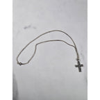 Vintage Silver Tone Celtic Cross Necklace Pendant