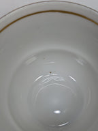 Floral Design Condol Saucer And Tea Cup With Gold Trim