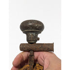 Antique Bronze Door Knob Latch Set 19th Century Hardware