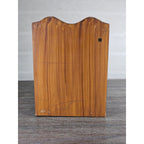 Vintage Wood & Metal Wine Bottle Holder | 3-Bottle Countertop Wine Rack