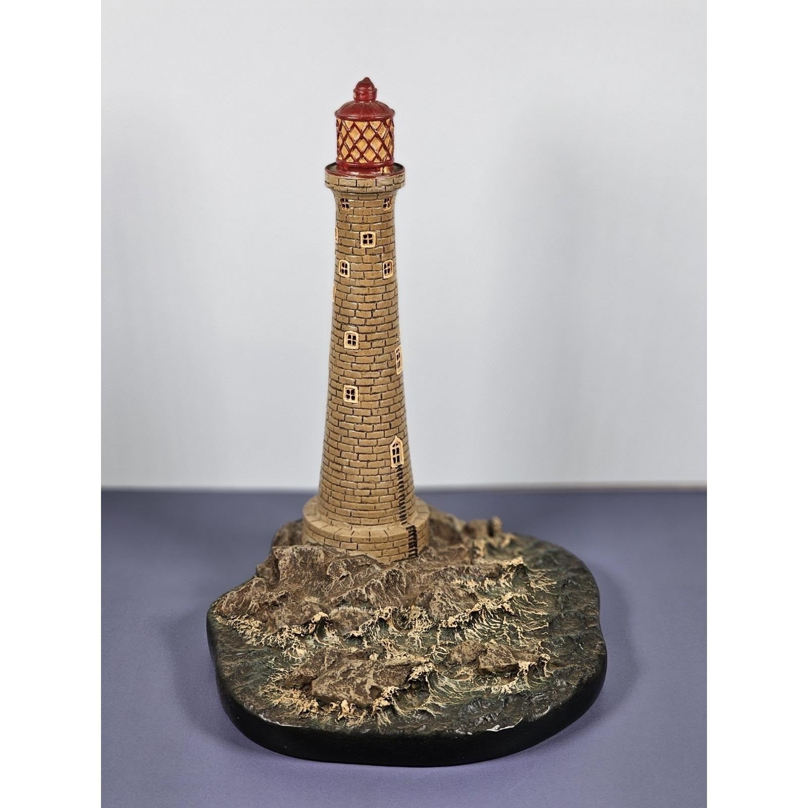 Danbury Mint Eddystone Lighthouse Figurine COA Maritime
