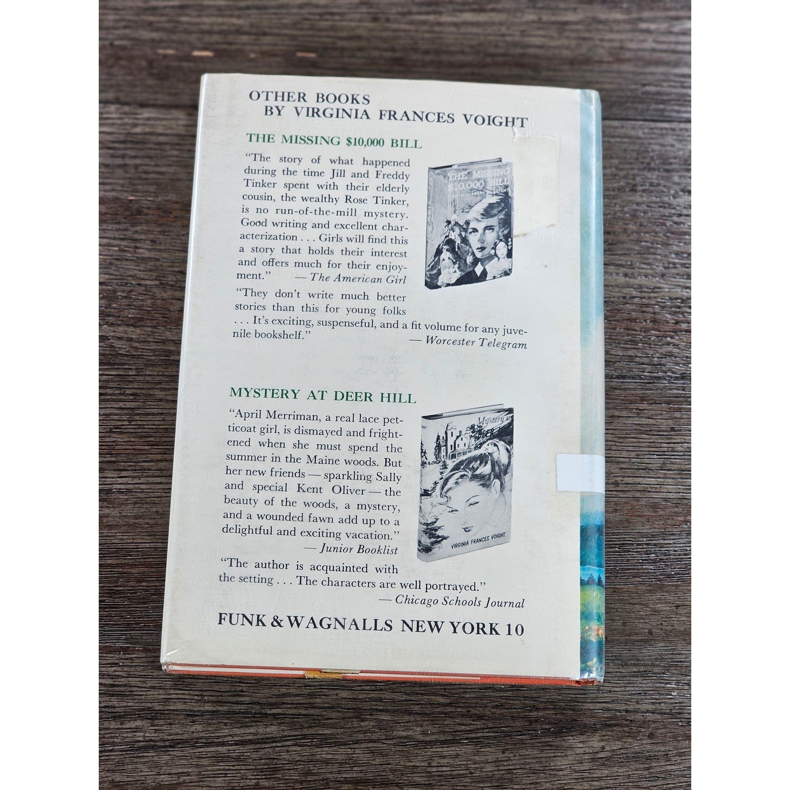 Treasure of Hemlock Mountain 1961 HC Virginia Frances Voight