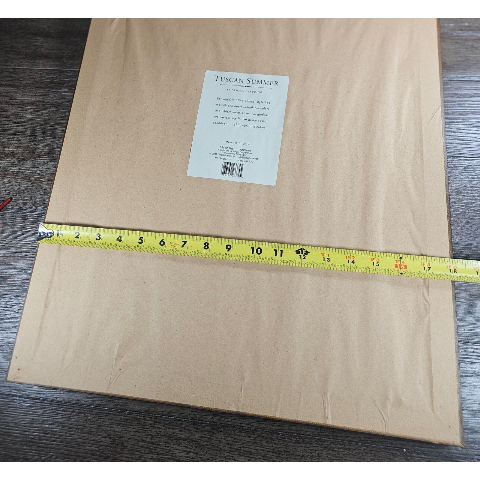 Tuscan Summer Floral Wall Art by Pamela Gladding Framed 18x22