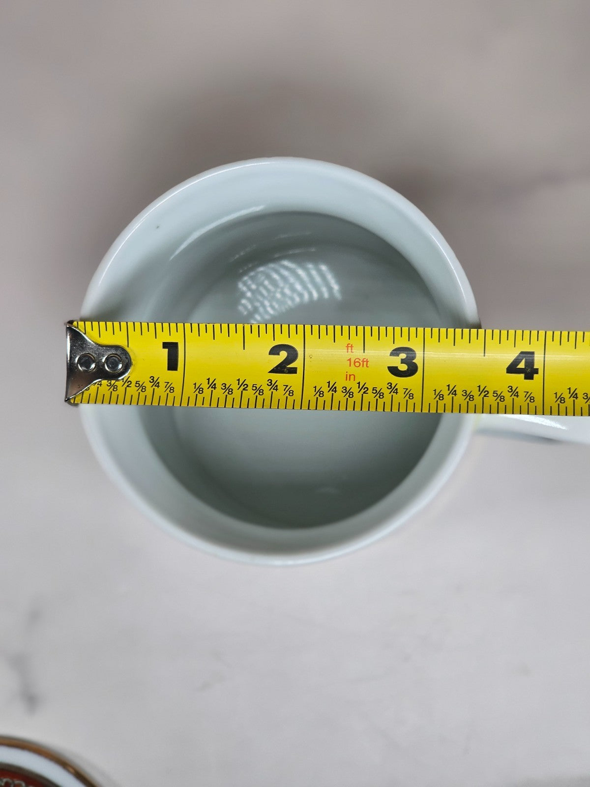 Vintage Jingdezhen Chinese Porcelain Lidded Teacup – Bat Motif, Floral Border