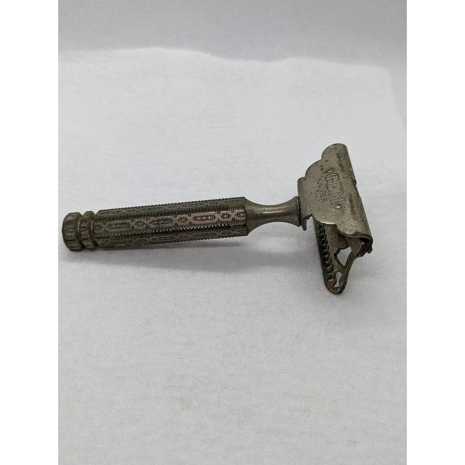 Vintage Gem Junior Safety Razor Single Edge Engraved Handle