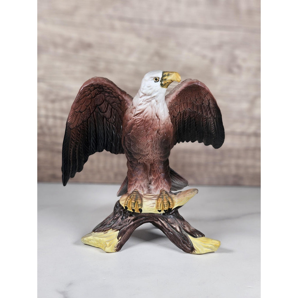 Vintage Bald Eagle Figurine Resin American Eagle Statue