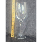 Vintage Crystal Wine Glass Clear Stemmed Barware 6.5"