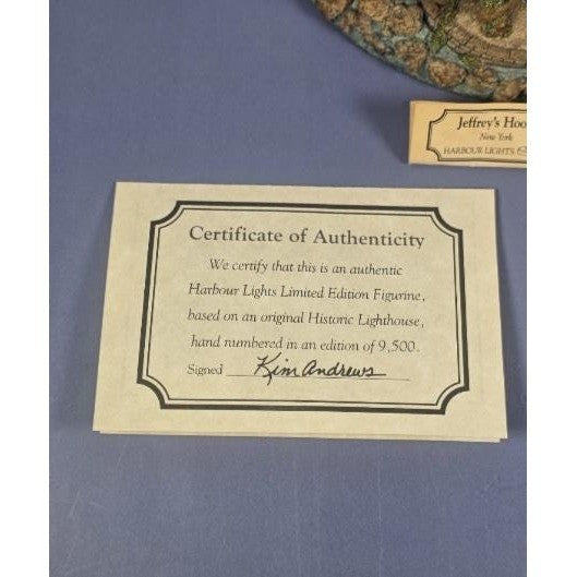 Harbour Lights Jeffreys Hook Lighthouse 1997 w/ COA