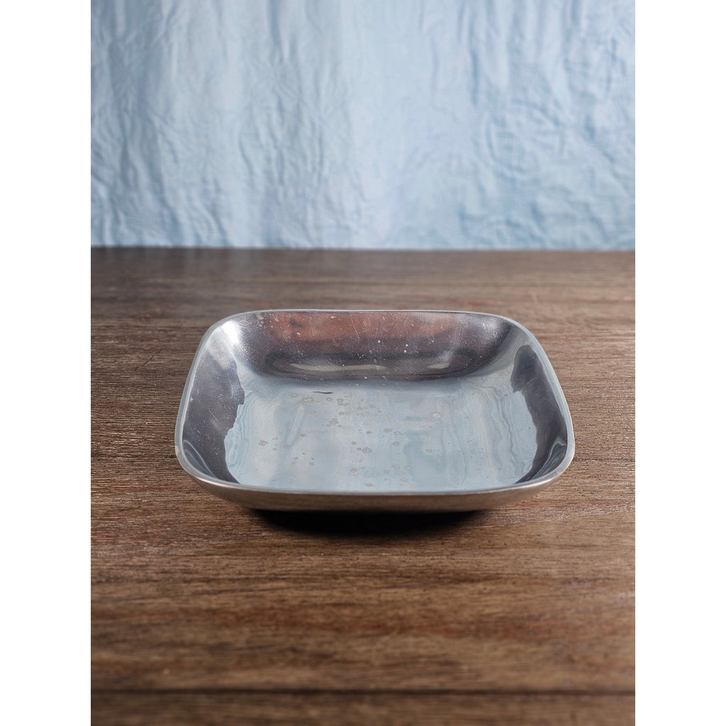 Vintage Towle Pintel Aluminum Serving Dish Square 9.5 Inch Made in India