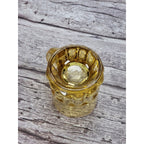 Vintage Federal Amber Mini Beer Mug Shot Glass 1970s Gold Glass
