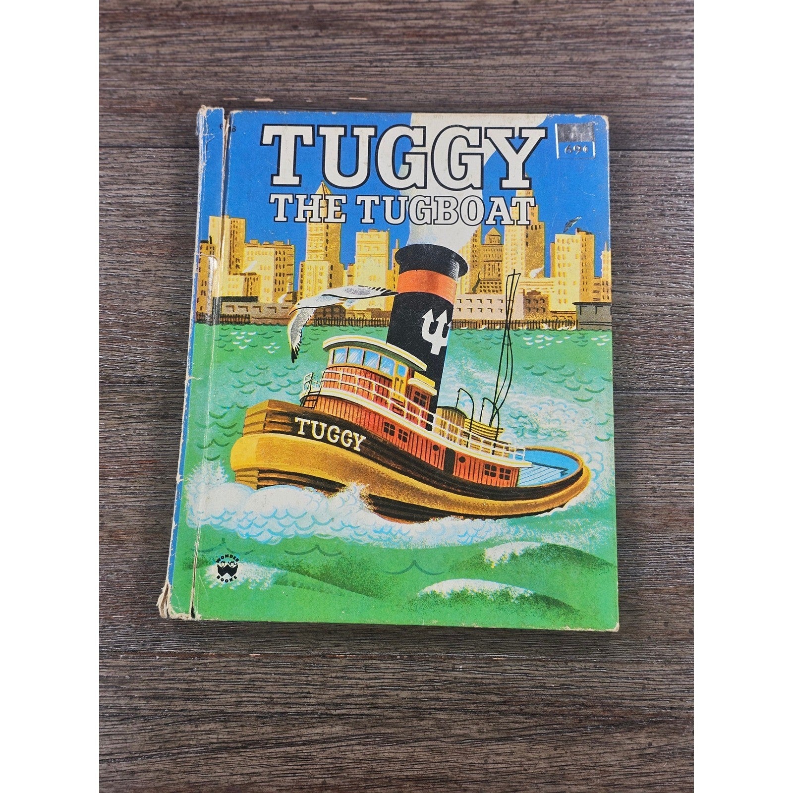 Tuggy the Tugboat 1975 Library Ed Wonder Books HC Used