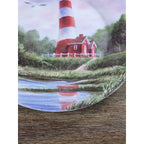 Virginia Assateague Lighthouse Decorative Plate 8 Inch Coastal Decor