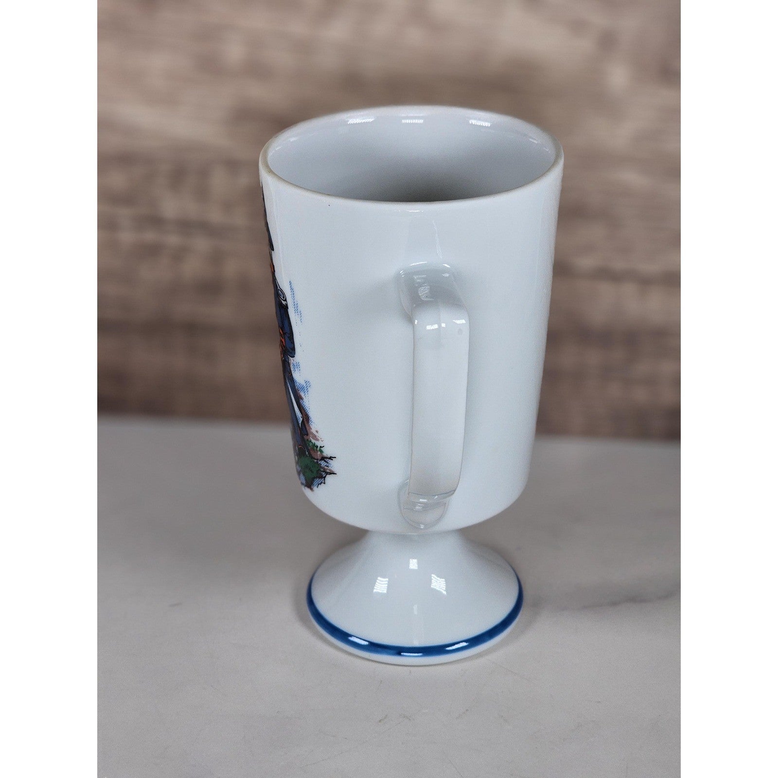 Vintage Fred Roberts Colonial Soldiers Mug Revolutionary War Footed Cup