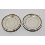 Homer Laughlin US Navy Saucer Plates Set of 2 Vintage USN China